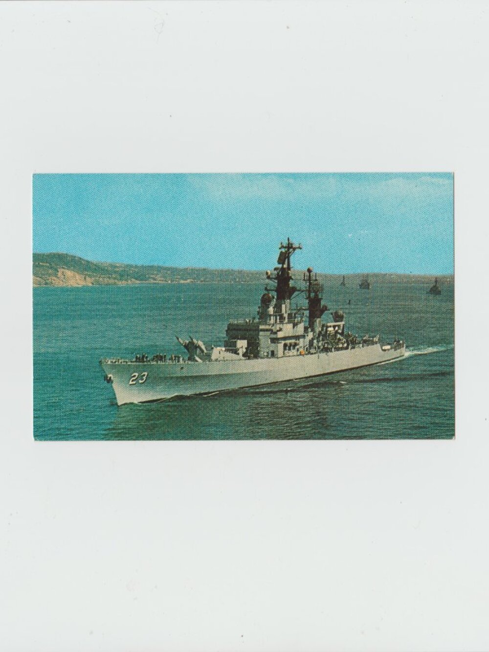 U.S.S. Halsey ( DLG -23) Destroyer Postcard
